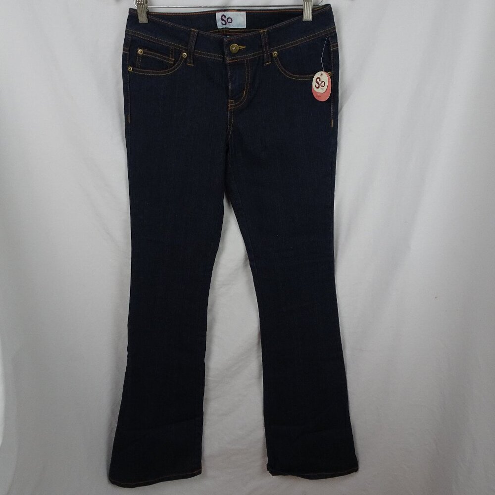 So Juniors Low Rise Flare Jean Size 7 Long